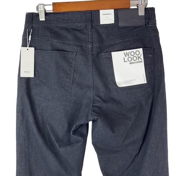 BRAX‎ FEEL GOOD COOPER FANCY MODERN FIT STRETCH PANTS IN GREY NWT MEN'S 30/32 - Picture 4 of 16